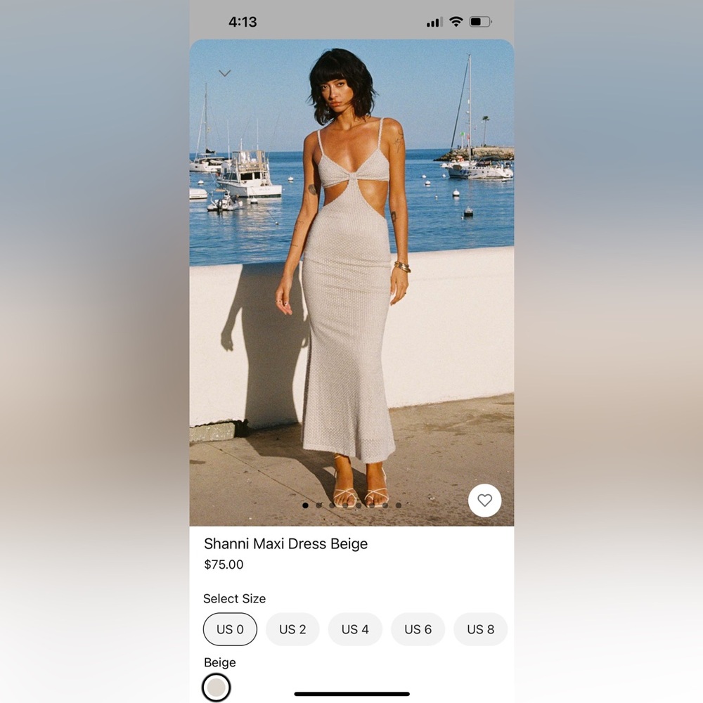 NWT Shanni maxi dress size 4